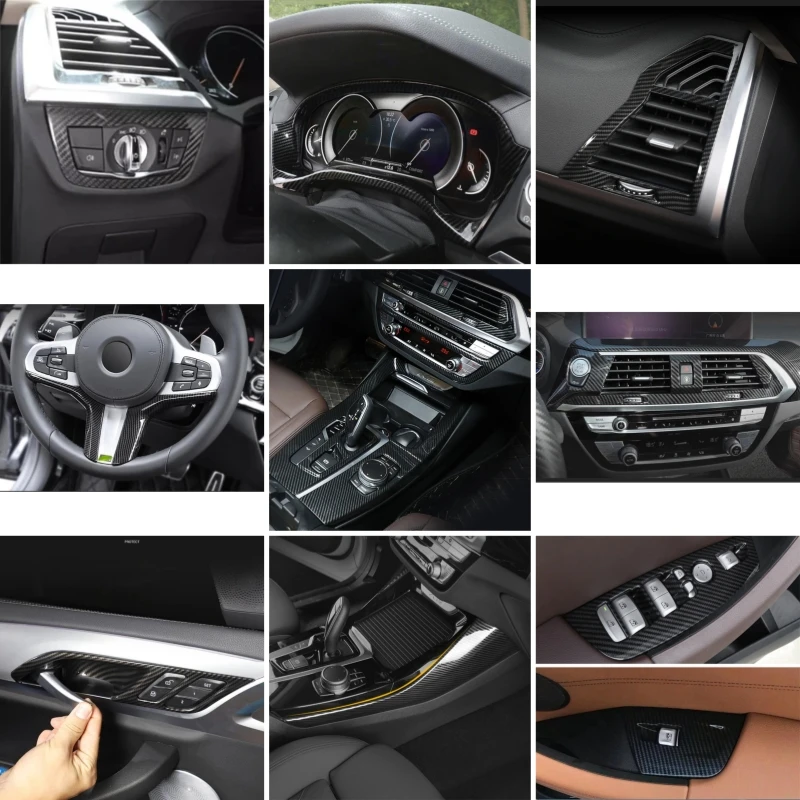 

Для BMW X3 G01 2018-2023 X4 G02 2019-2023 LHD Аксессуары для интерьера Внутренняя ручка Рамка стеклоподъемника Переключатель приборной панели автомобиля