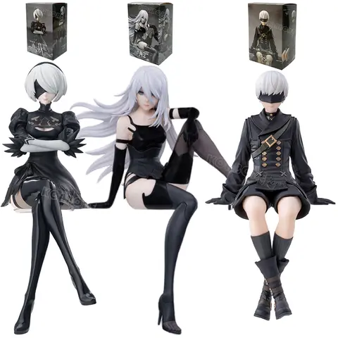 NieR:Automata 2B 애니메이션 소녀 피규어 NieR YoRHa No.2 Type B 액션 피규어 Automata Ver1.1a 9S/A2 입상 섹시한 모델 인형 장난감 선물