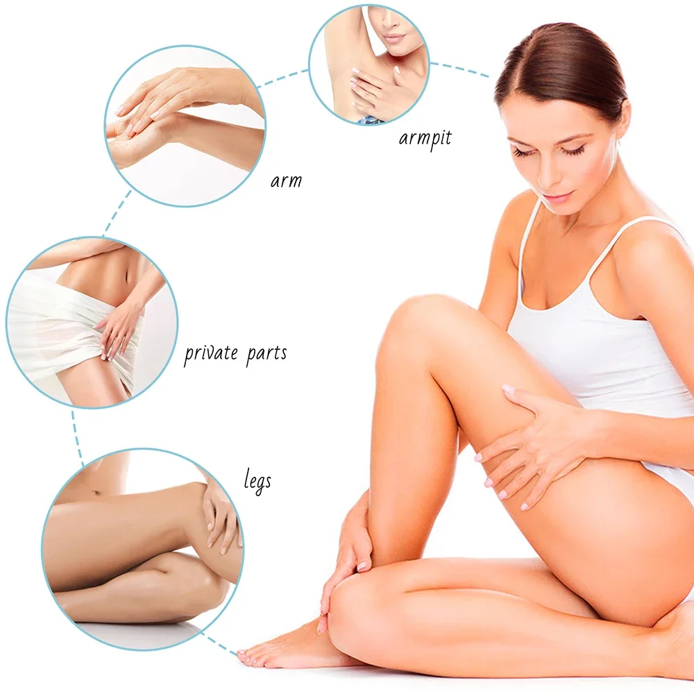 Krem do usuwania włosów Inhibition wzrostu włosów Trwałe usuwanie nóg Broda Bikini Intymne pod pachami Bezbolesne depilatory piękno-zdrowe