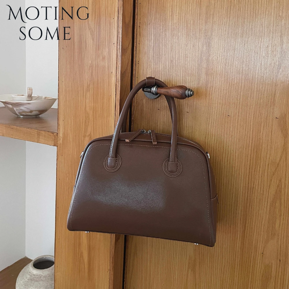 

Motingsome Spring New in Handbag Woman Shoulder Mini Bags Luxury Designer Retro Boston Satchel Small Messenger Purse Bag 2026