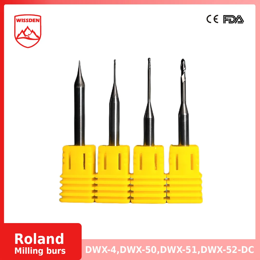 Milling burs For Roland DWX-4 DWX-4W DWX-42W DWX-50  DWX-51  DWX-52 Milling Machine 2Pcs