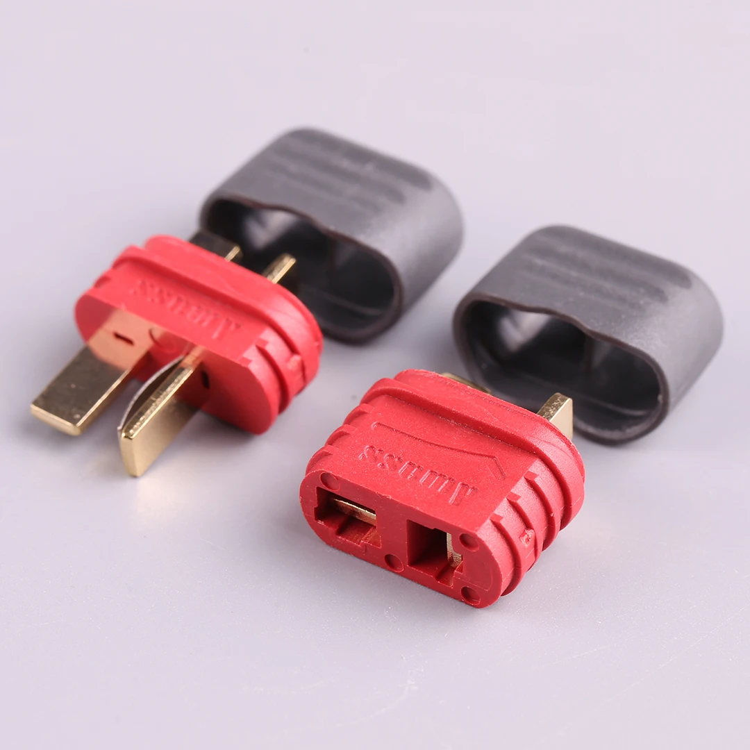 Amass AM1015E Anti-slip Sheathed T-Plug 40A High Current Connector for RC ESC And Battery