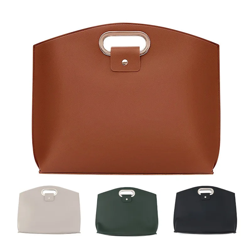 16인치 가죽 노트북 가방: 두꺼운 PU 컴퓨터 서류 가방 (태블릿 포켓 포함) - 비즈니스 & 스타일