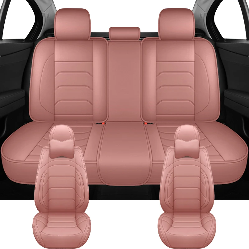 المضادة للانزلاق العالمي مقعد السيارة يغطي ل Volwsagen VW Tiguan Golf 8 7 6 5 4 باسات B5 B6 B7 B8 ID4 PU اكسسوارات السيارات الداخلية