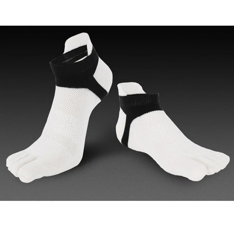 1 Pair Socks Sports Hot Selling Mens 5 Toe Socks Cotton Breathable Finger Sports Socks