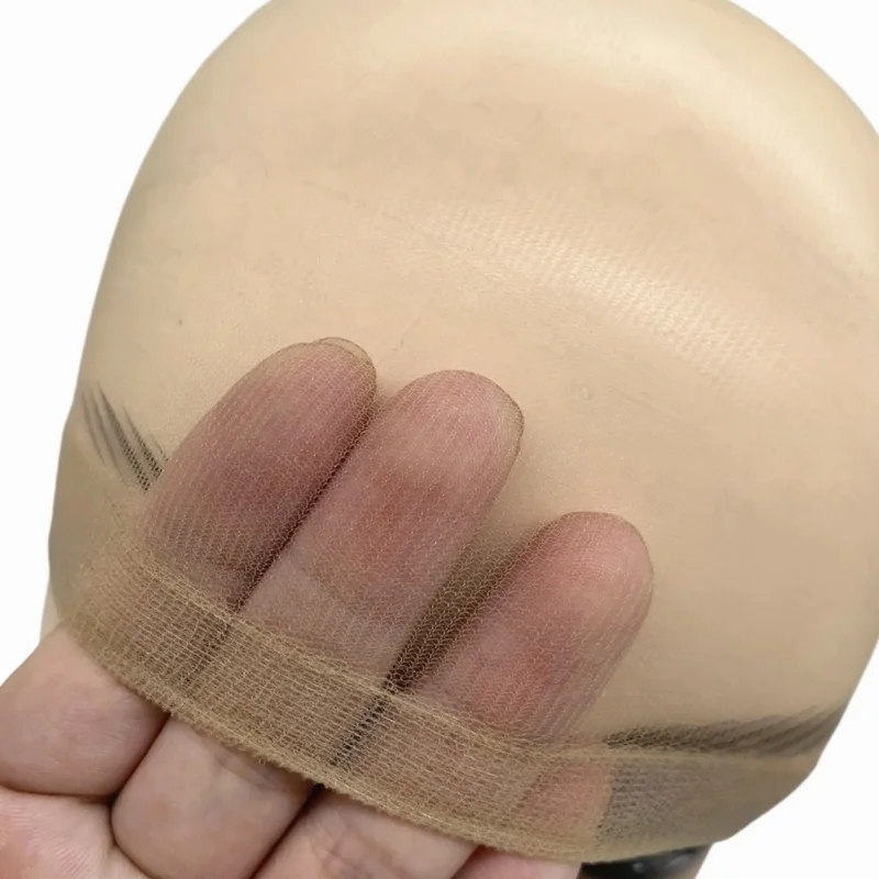 10pcs Custom Packaging Hair Styling Tools 2pcs/bag Wig Caps Wholesale HD Stocking Cap Elastic Stocking Wig Cap for Wearing Wigs