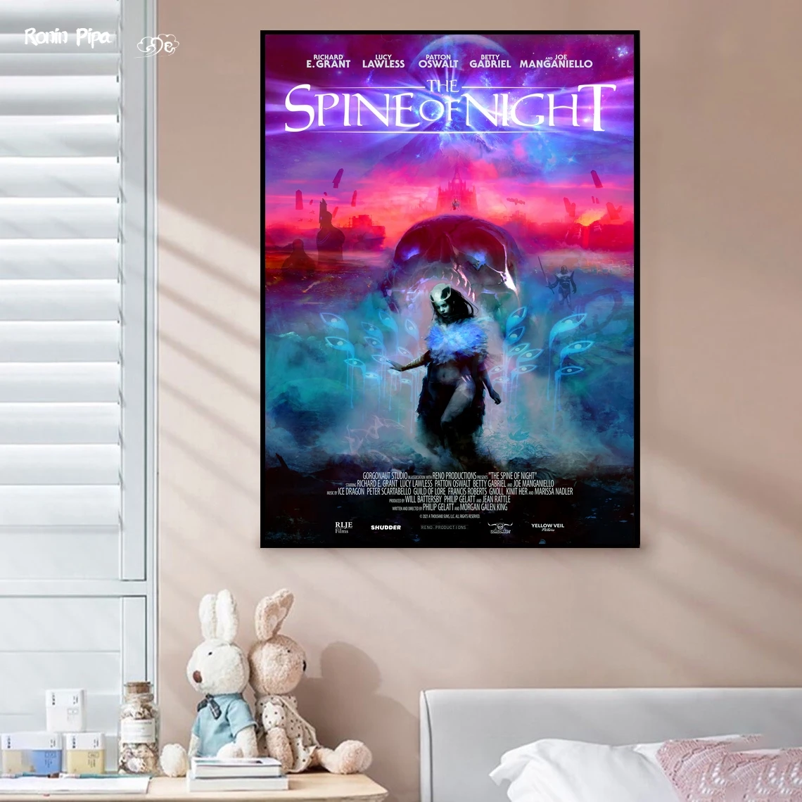 The Spine Of Night Classic Movie Poster Art Print Canvas Painting Wall Pictures Living Room Home Decor (No Frame)