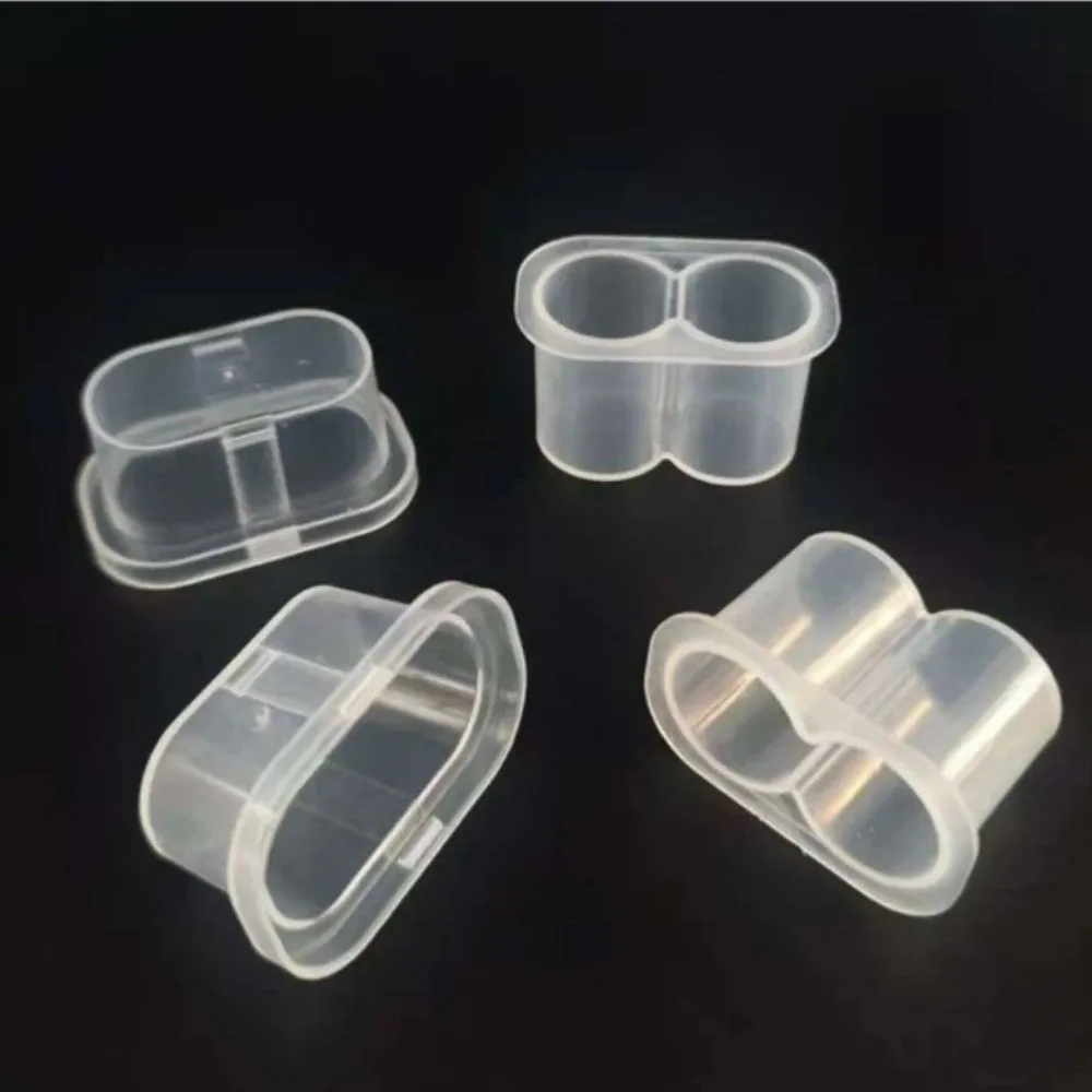 3/5/7/10mL 2/10/24-Slot Vial Storage Case Plastic Stackable Microtube Storage Box Clear Freezer Tube Box Refrigerator Organizer