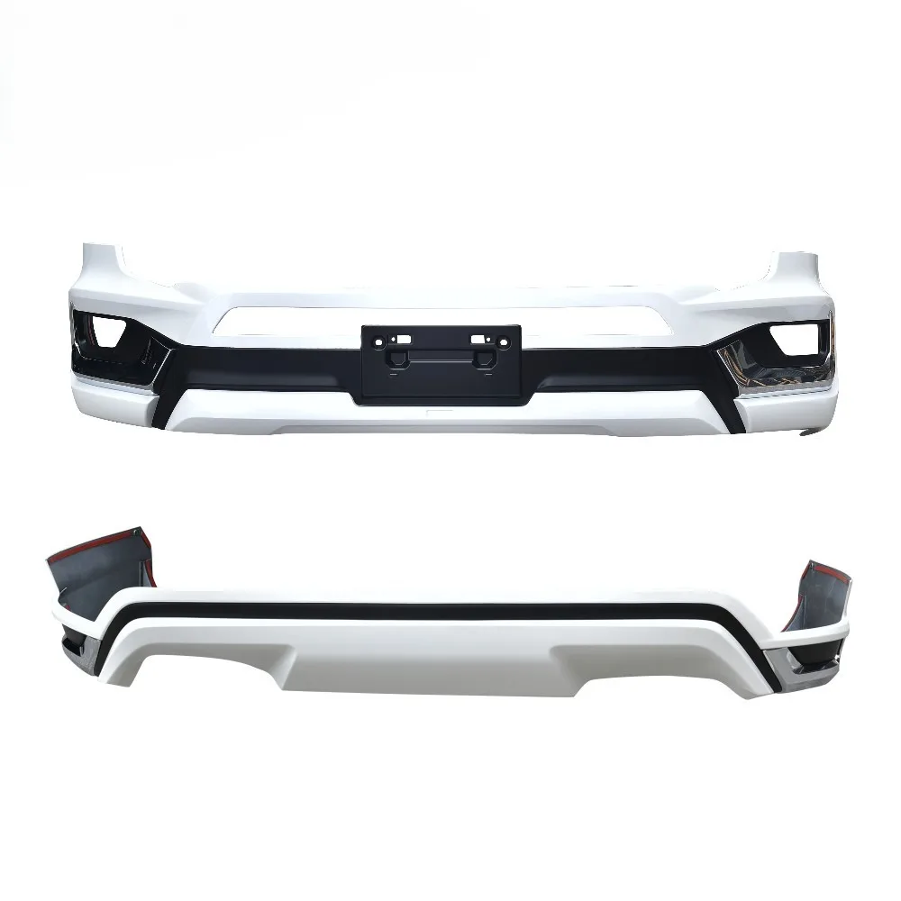 2022 PP+ABS Auto Body Kit New Front & Rear Bumper Spoiler Grille Guard Replacement Parts Universal Fitment