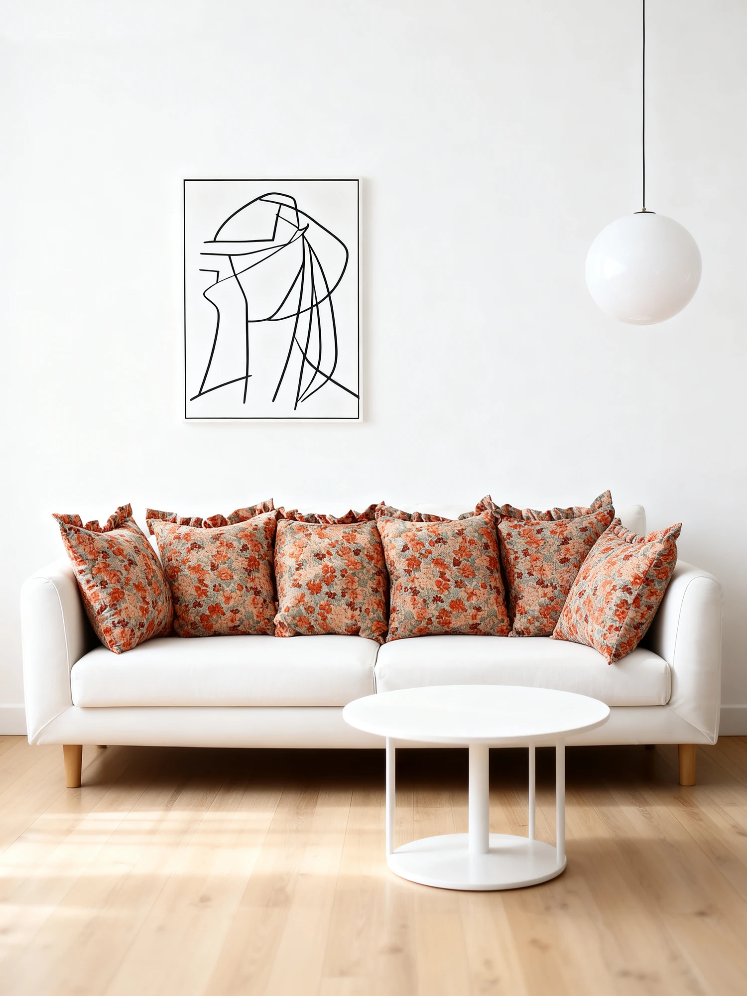 

2026 New Nordic Style Sofa Pillow Combination Bedroom Bedside Sample Room Pillow with Core Square Home Decorative Cushion