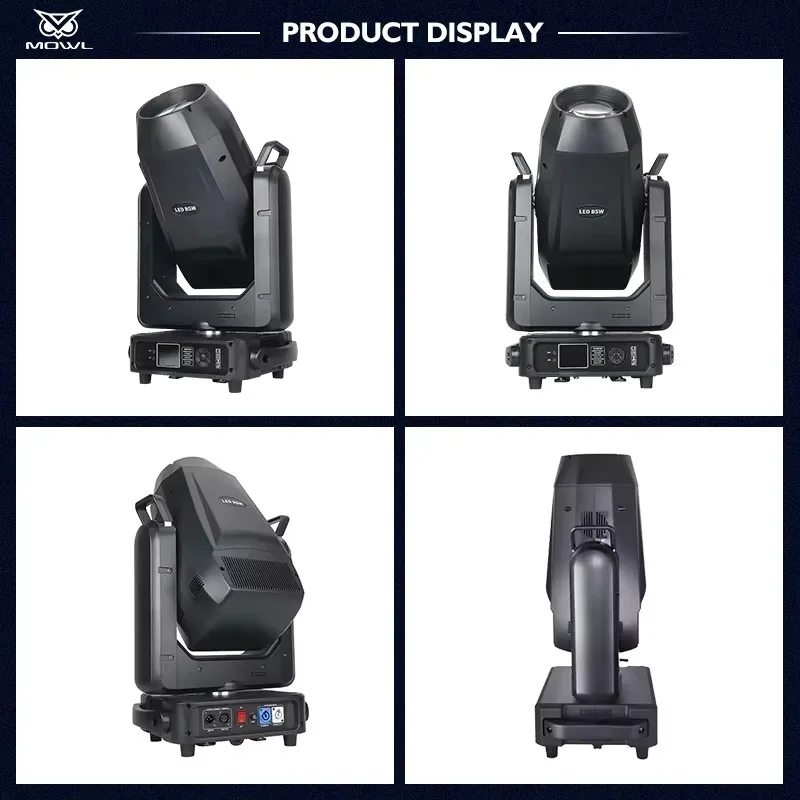 800W BSWF 4in1 LED Framing Moving Head Projection Light CMY CTO Zoom Pattern Cutting for Large Stage Performances