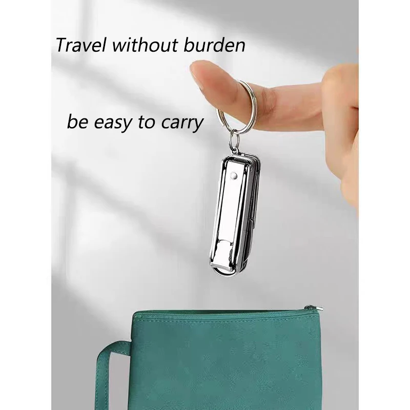 Multi-functional nail clippers, stainless steel folding nail clippers, splash-proof nail clippers with files, nail clippers