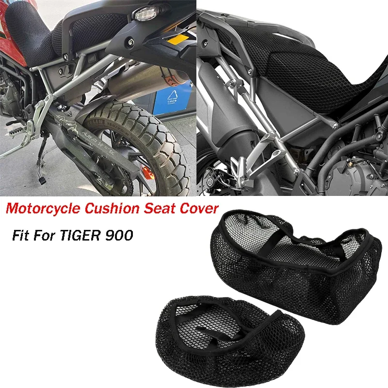 2024- Motorcycle For Tiger 900 GT PRO Heat Insulation Protection Seat Cover For Tiger900 3D Airflow Protect Cushion Seat Covers