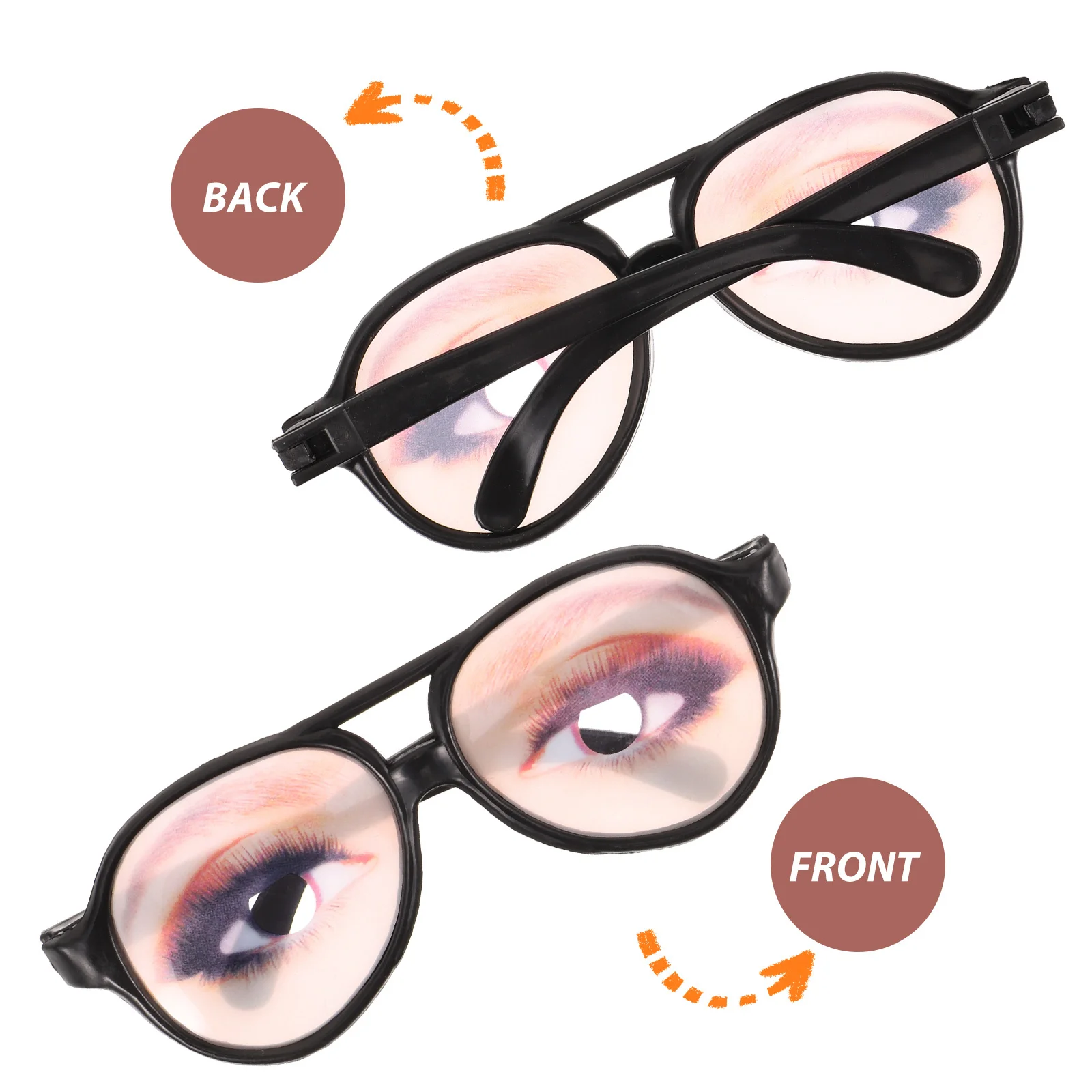 

4pcs Funny Glasses Eye Pattern Novelty Eyeglasses For Birthday Party Carnival Photo Props Costume Glasses Decorative Party