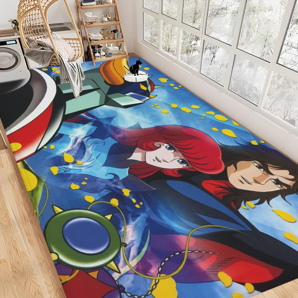 Goldorak Grendizer Hallway Carpet Washable Non-Slip Living Room Sofa Chairs Area Mat Kitchen Doormat Area Rug