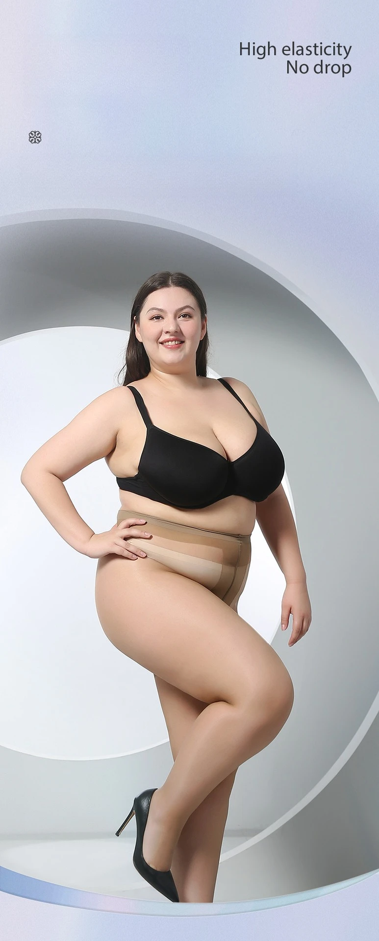 Strümpfe in Übergröße, 150 kg, 3D-T-Schritt, fein und weich, willkürlich schneiden, Fett hinzufügen und Strümpfe für Frauen – Detail 4