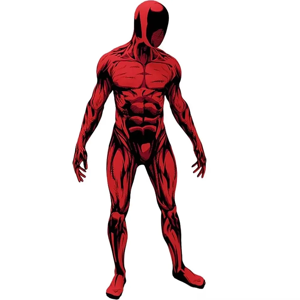 

Комикс Алый Паук Хэллоуин Мужчины Косплей Костюм Disfraces Para Scarlet Супергерой Боди Зентаи Комбинезон Без линз