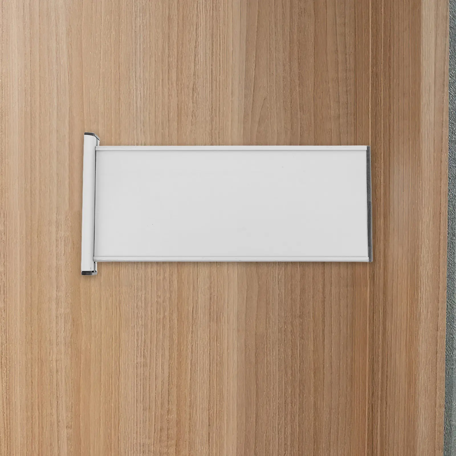 Blank Aluminum Alloy Door Name Plate Double Sided Sign Holder Business Office Door Sign Wall Mount Signboard Office Name Plate