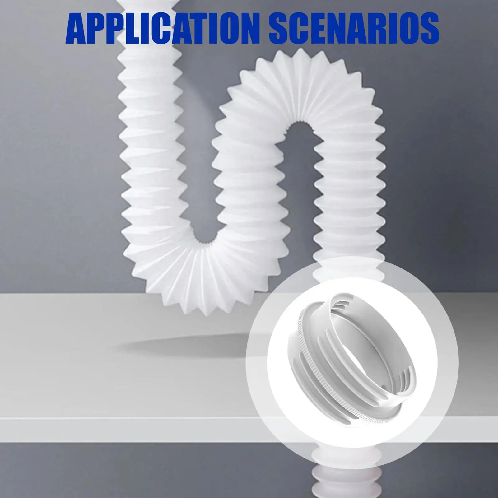 Universal AC Exhaust Hose Adapter 13/15CM Mobile Air Conditioner Hose Connector Leak-Proof AC Hose Extender Mount Adapters