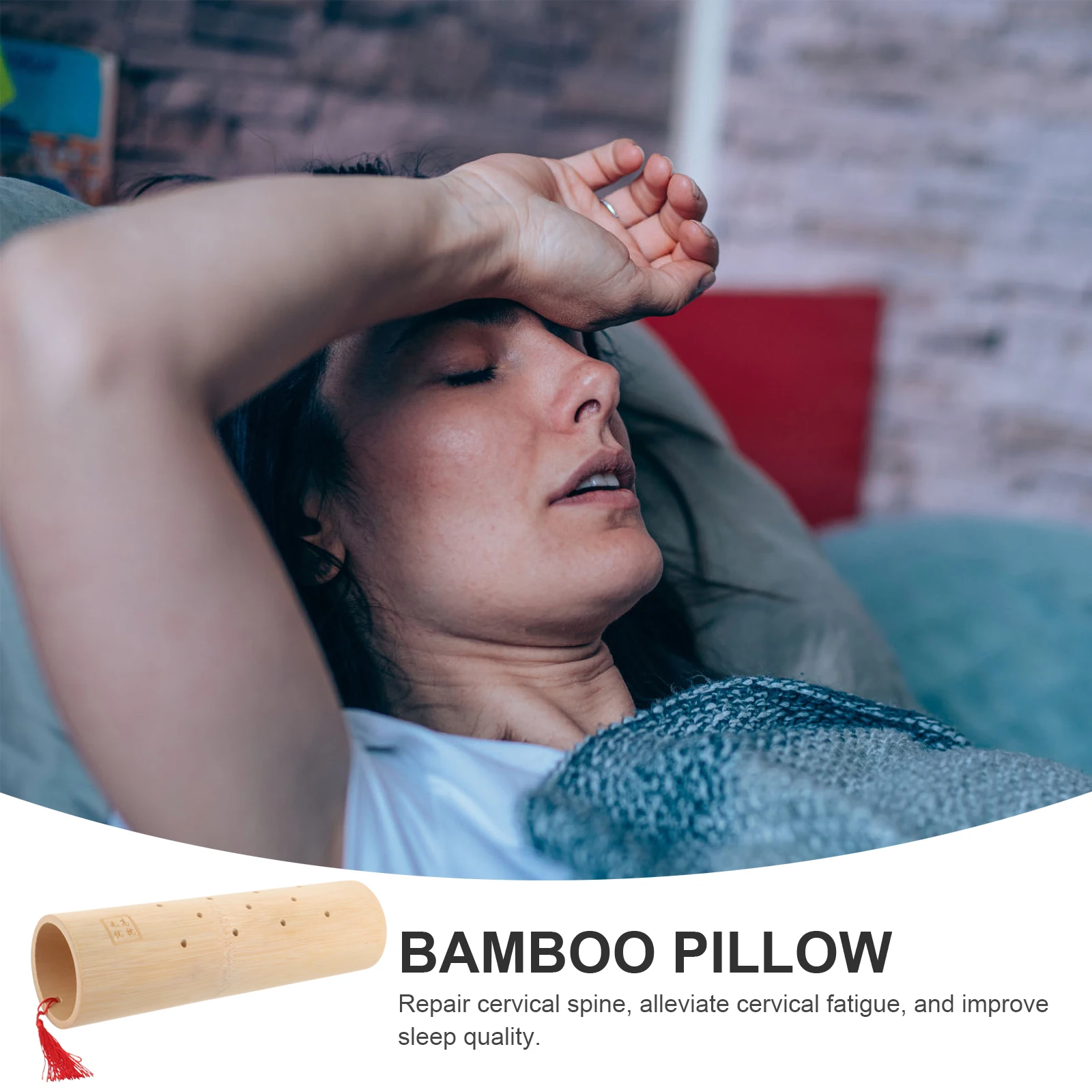 

Bamboo Cervical 30x10x5CM Hard Wood Neck Support Shoulder Relaxing Pillow Relaxing Shoulder Pillow for Sleeping Spa