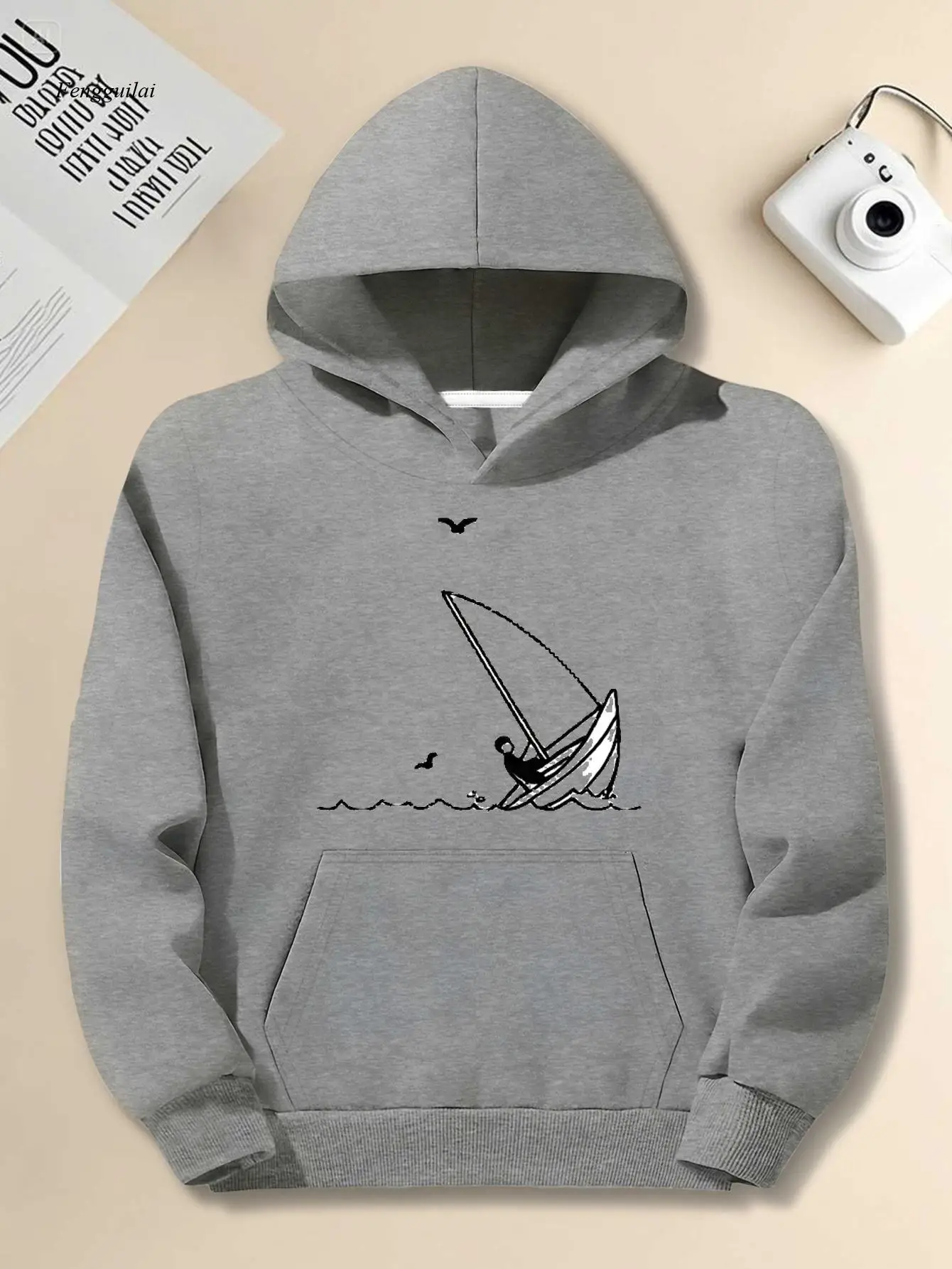 moletom-verde-com-grafico-de-pesca-–-design-i'm-a-good-boy-ajuste-solto-manga-comprida-estilo-casual-tecido-nao-elastico