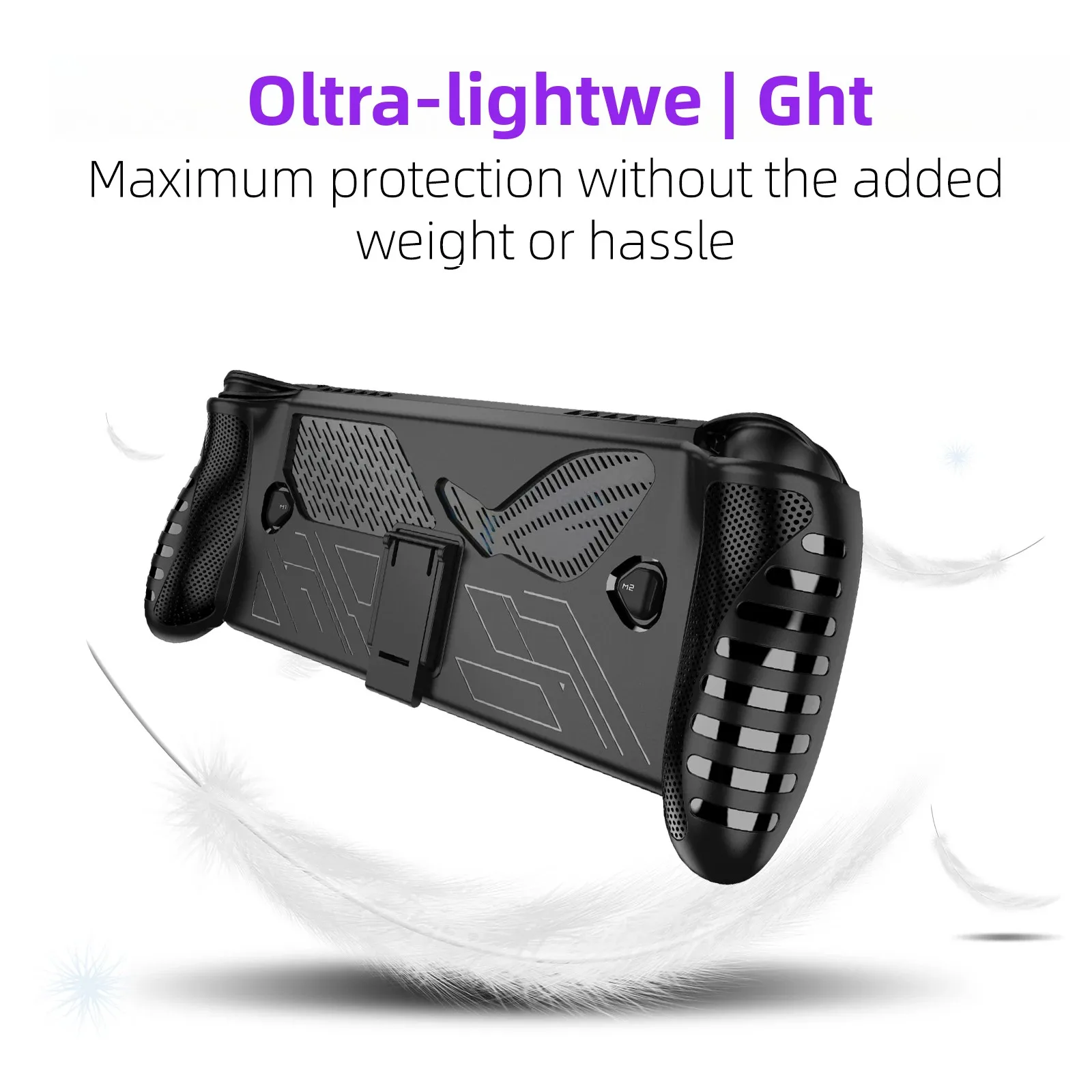 حافظة من مادة TPU لهاتف ROG Xbox Ally / Ally X غطاء حماية مع مسند مقاوم للصدمات ومضاد للانزلاق وملحقات غطاء وحدة التحكم في الألعاب