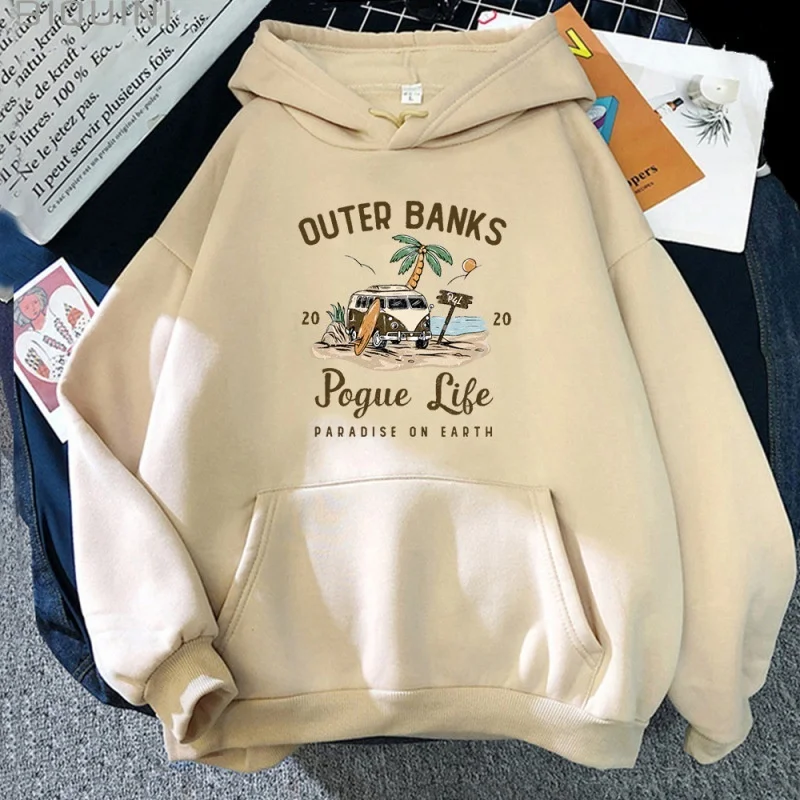 2025 Outer Banks Paradise on Earth Hoodies TV-show Streetwear Pullover Pogue Life Essentials Hoodie for Outdoor Enthusiasts