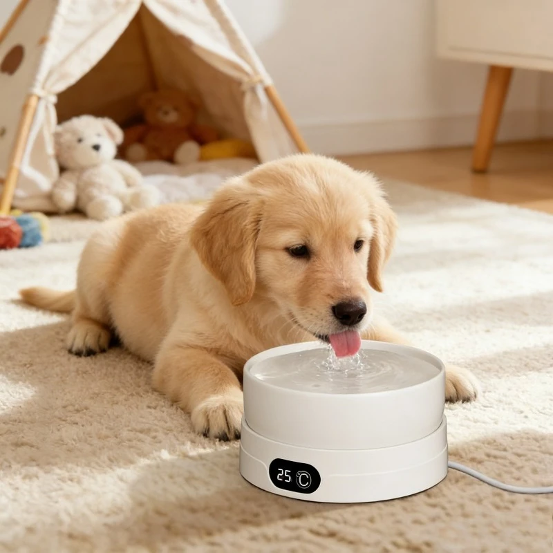 

Керамическая миска для кошек с защитой от проливания, подогреваемая поилка для воды, зимний теплый диспенсер для питья для взрослых кошек, безопасное средство для сохранения тепла