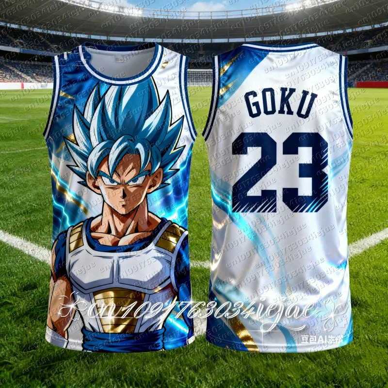 

2026 New Dragon Ball Z Vegeta Special Edition Basketball Jersey Adult Men Basketball Sports Vest Kids Special Jersey Set