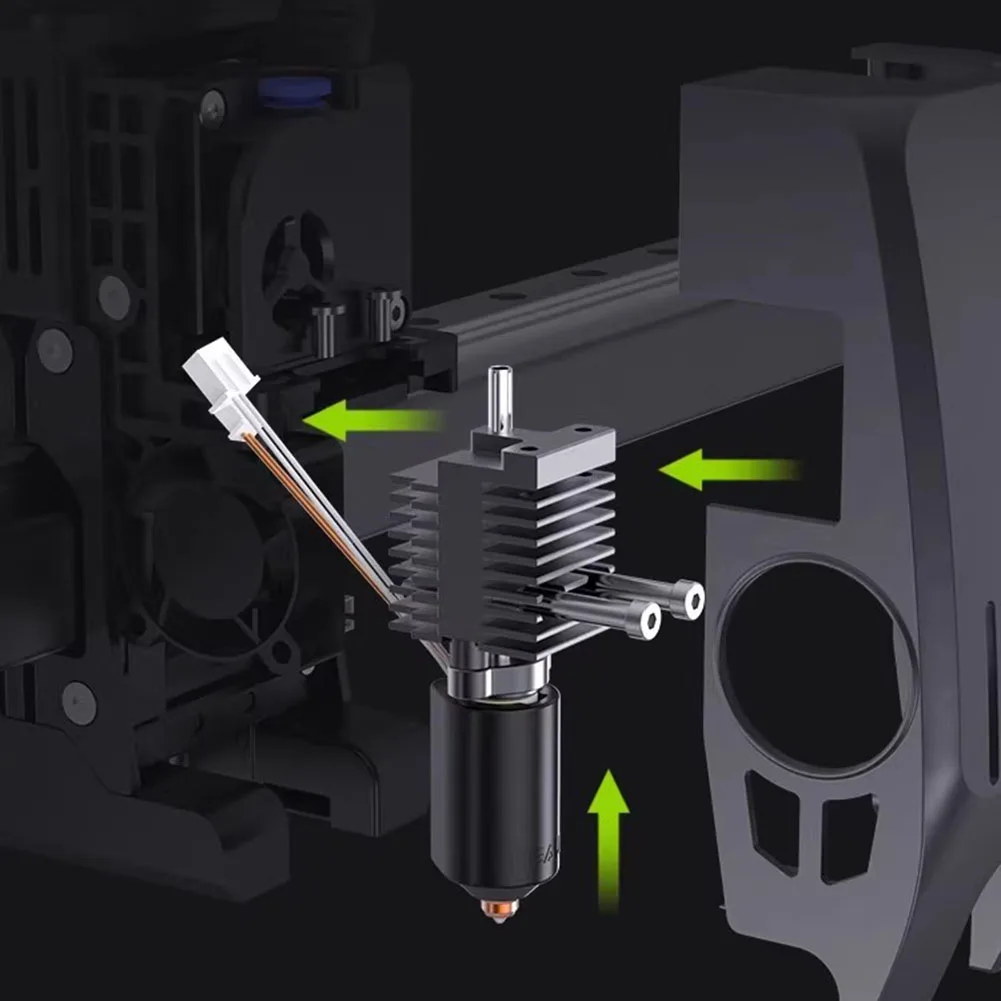 for k2 PLUS Printer High Flow Extruder for k2 PLUS Heating Block For Fast Printing Starts As Shown High Flow Nozzle