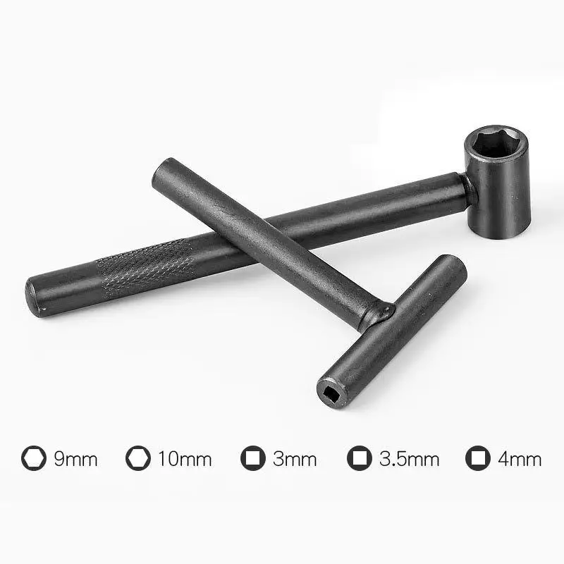 2pcs Motorcycle Scooter Valve Tool Tappet Engine Valve Screw Repair Wrench Square Hexagonal Hole Tool