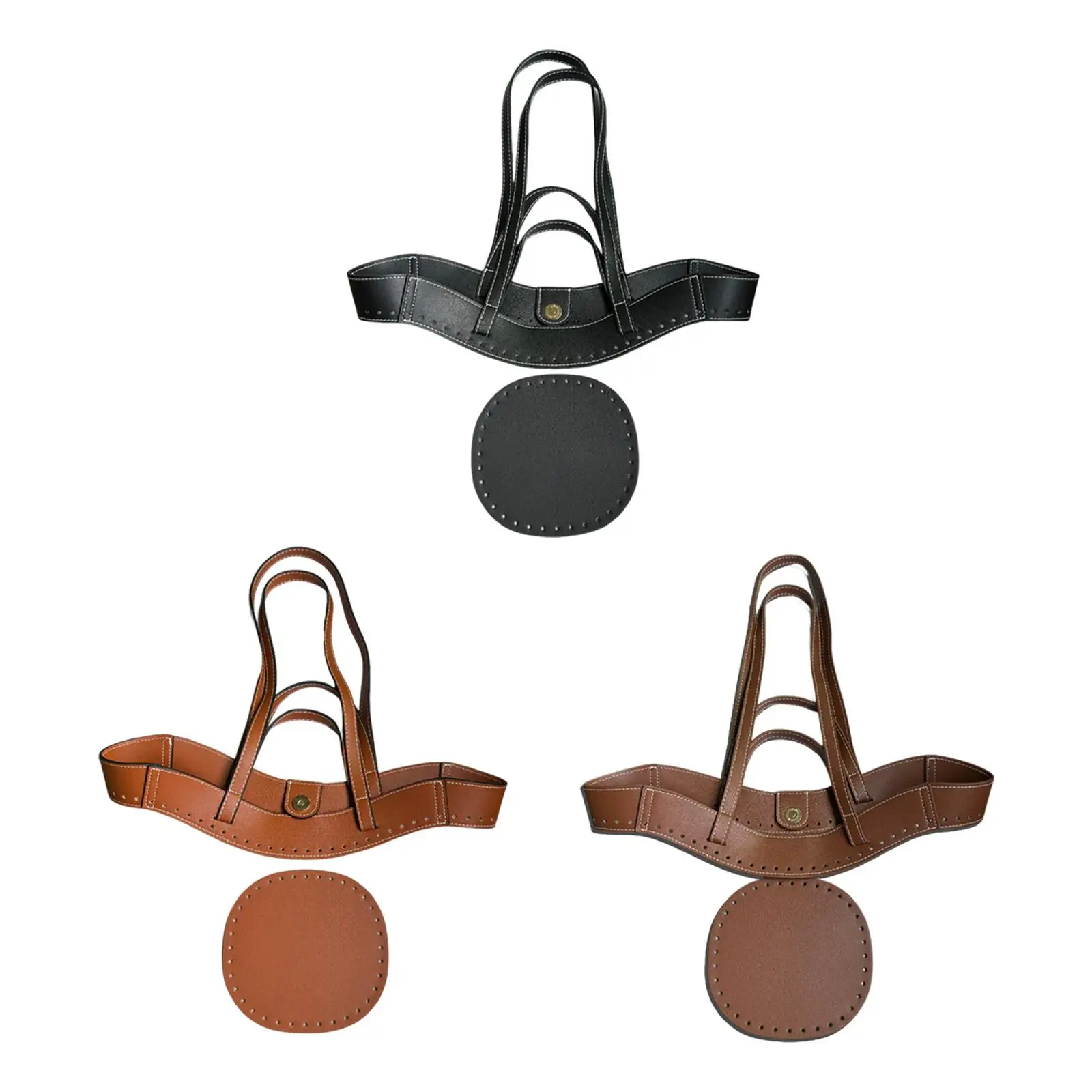 conjunto-de-croche-e-trico-com-alcas-de-ombro-em-couro-pu-e-modelador-de-fundo-de-bolsa-para-projetos-artesanais-de-bolsas-diy