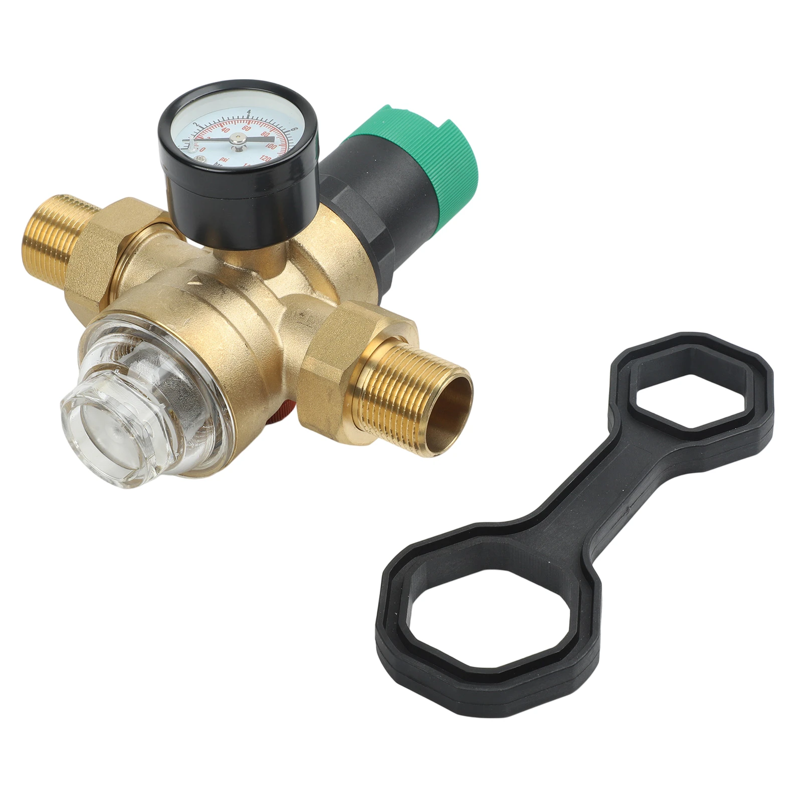 Water Pressure Reducer High Efficiency Water Pressure Reducer 1/2, 3/4 With Pressure Gauge And Filter Water Pressure Reducer