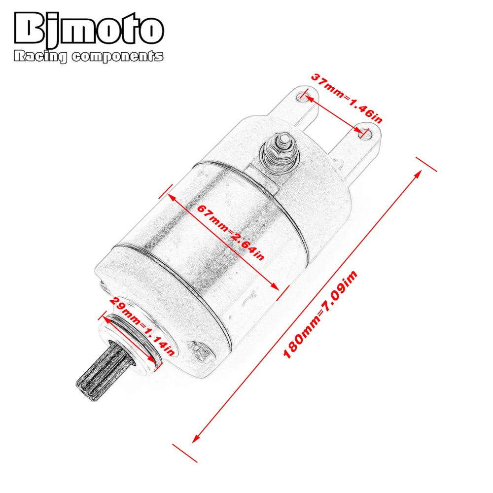 Electrical Engine Starter Motor For Aprilia Leonardo 250 300 for Yamaha VP250 VP300 X-City CP250 (MAXAM) YP400R X-MAX AP8552123 - view 2