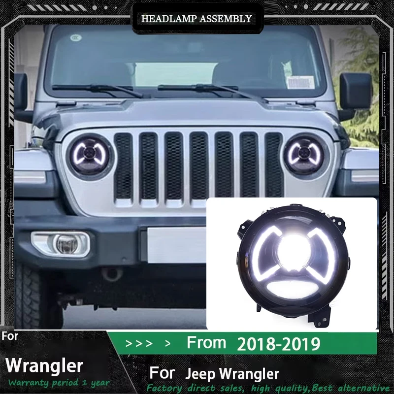 

Автомобильные аксессуары, фара с поворотным сигналом для Jeep Wrangler JL Gladiator JT 2018-2019