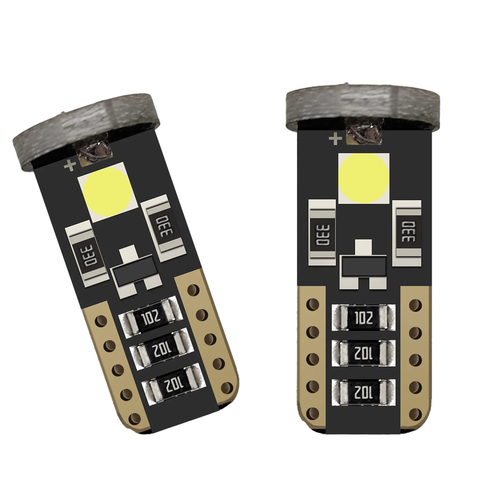 

100 шт. T10 3SMD автомобильное декодирование светодиодная лампа CANBUS лампа для чтения фонарь номерного знака лампа номерного знака