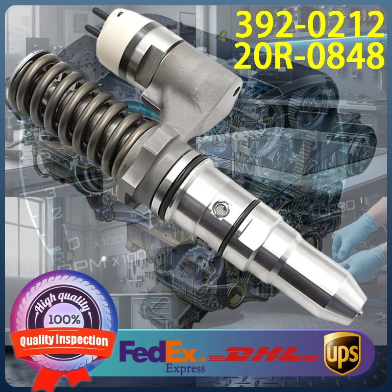 

392-0212 High Quality Diesel Fuel Injector 20R-0848 for Caterpillar CAT Engine 3508B 3512B 3516B Truck 793C 793D