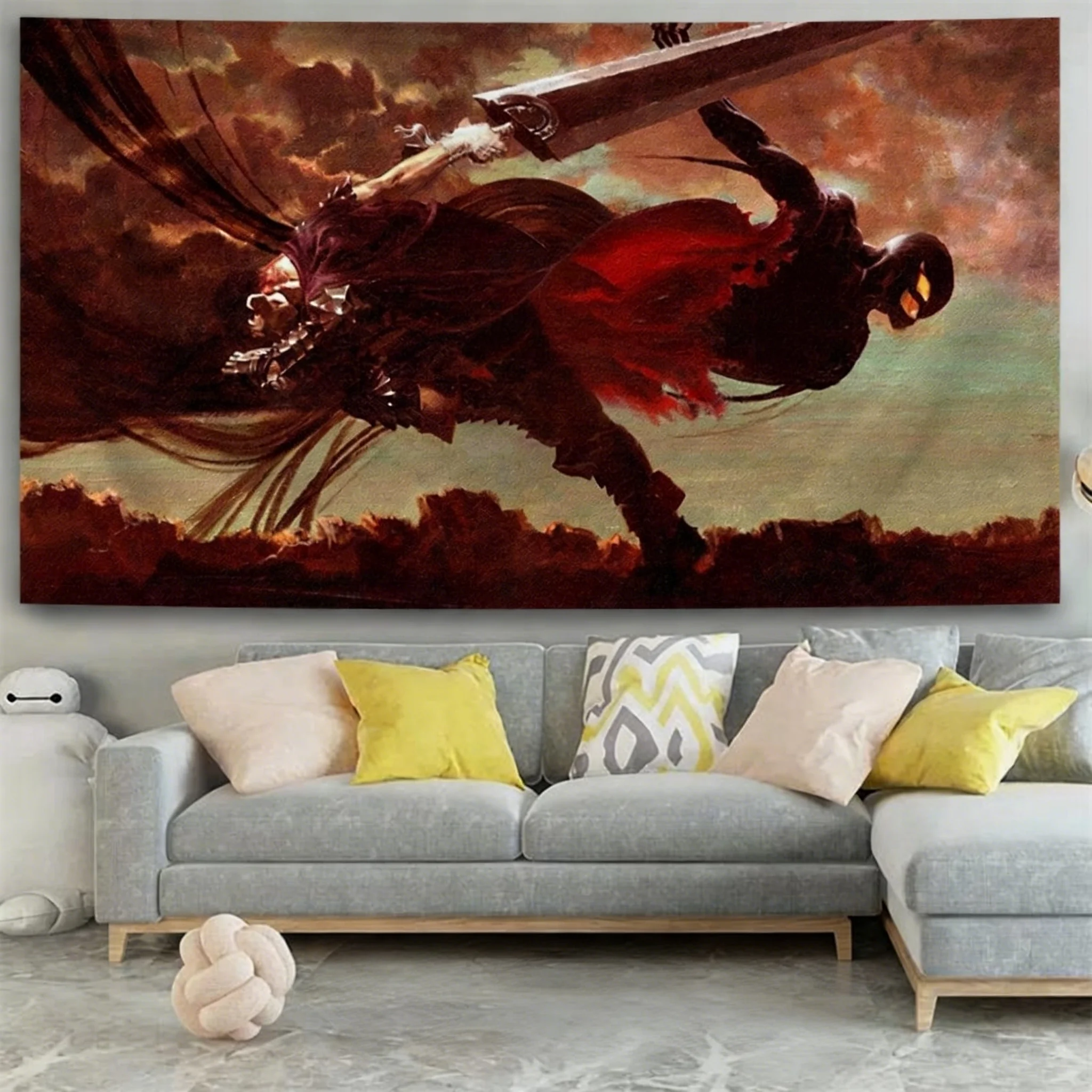 New Berserk Anime Tapestry Wall Hanging Manga Art Wall Decor for Bedroom Dorm Living Room Home Decoration