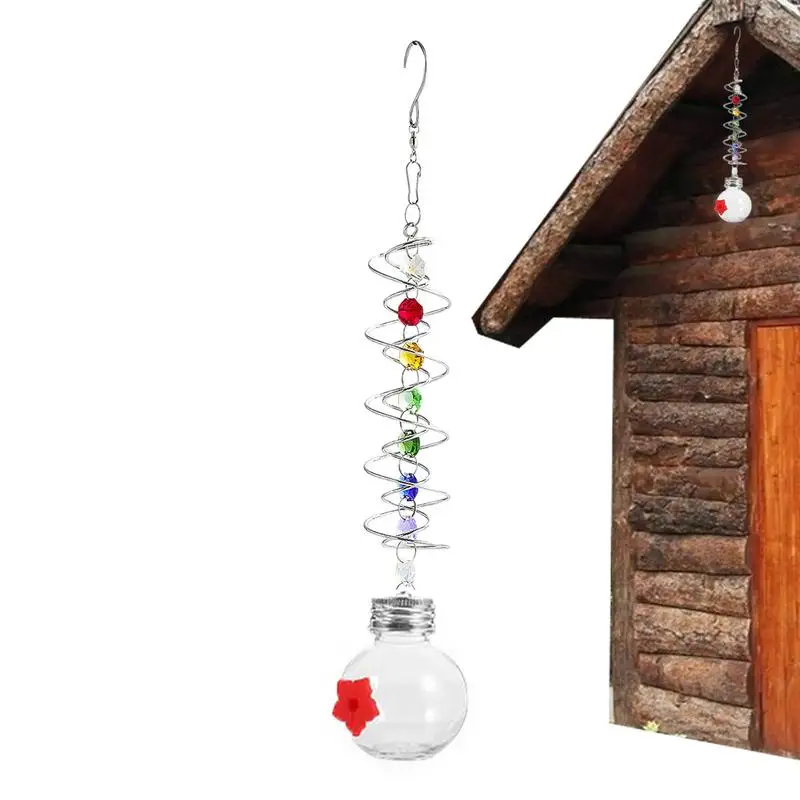 Garden Hummingbird Feeder Garden Bird Feeder Hummingbird Feeder Backyard Bird Feeder Spiral Tail Bird Feeder For Patio Outdoor