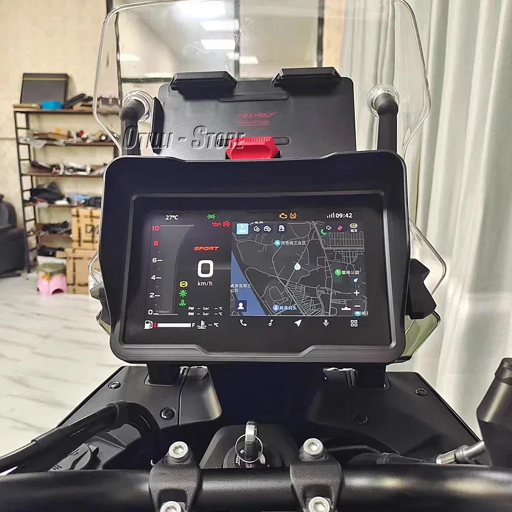 สำหรับ CFMOTO 800 MT 800MT Explore 2024 ฝาครอบหน้าปัดมาตรวัดความเร็ว แผ่นบังแดดหน้าจอ ป้องกันแผงหน้าปัด