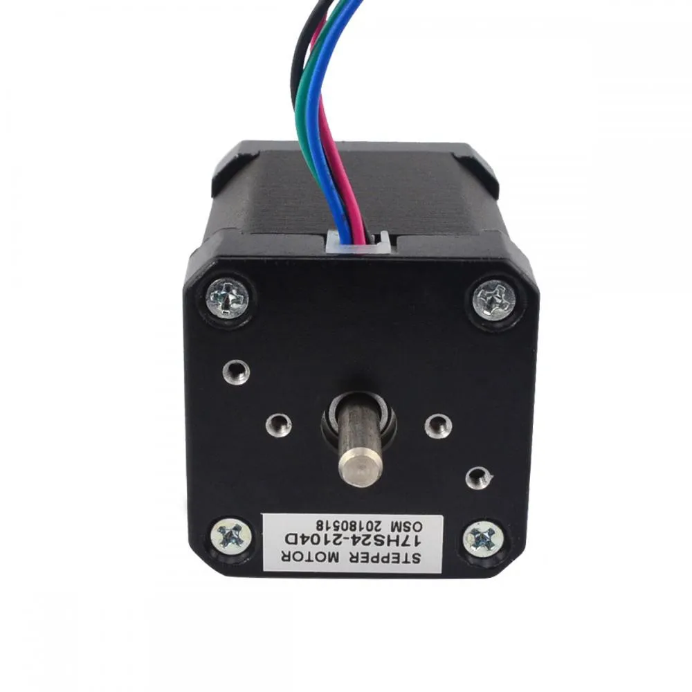 Dual Shaft Nema17 Stepper Motor 60mm 42 Motor 4 Leads 65Ncm(92.3oz.in) 2.1A 5mm Shaft Diameter for CNC XYZ/3D Printer