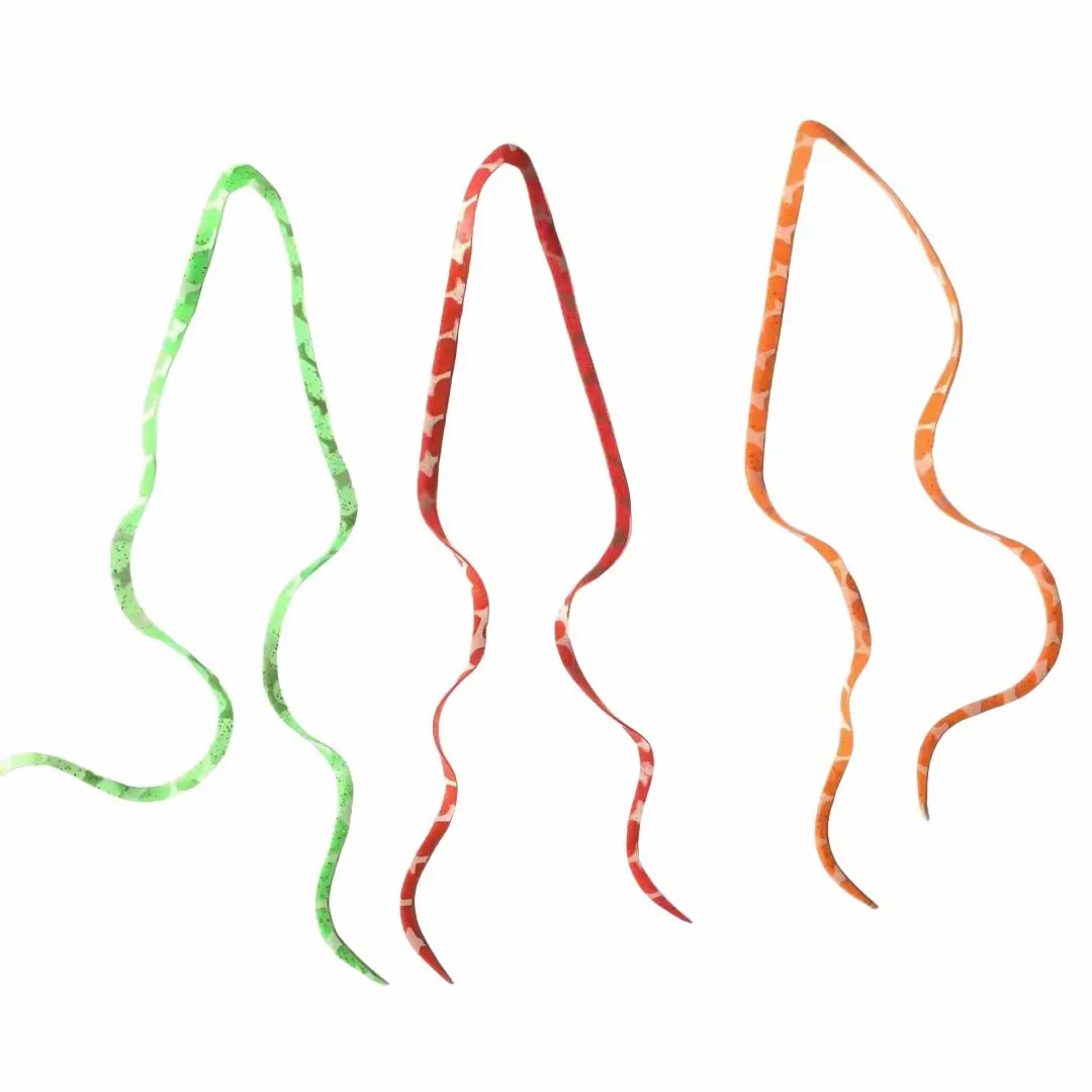 100pcs Multiple Color Silicone Lure Skirt Trailers Integrated Spinnerbait Buzzbait Rubber Jig Lures Material