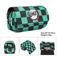 Anime Demon Slayer Pen Bag Student Storage Bag Tanjirou Nezuko Zenitsu Giyuu Cartoon stationery Box Boys Girls Pencil Case