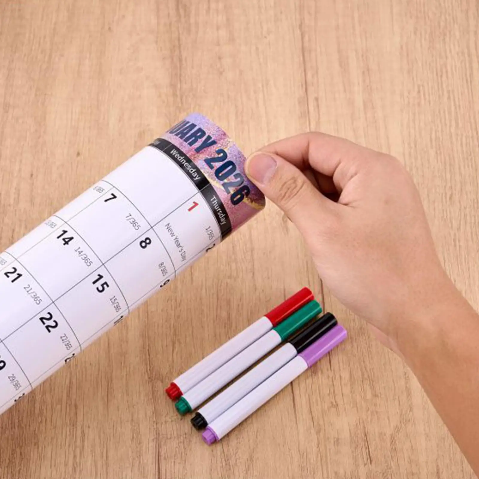2026 Poster Wall Calendar Horse Year 365 Poster Calendar Thick Paper Smooth Handwritten Recording Calendar Monthly Calendar