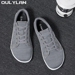 Oulylan Mens yalınayak ayakkabı koşu geniş ayak kutusu ayakkabı tenis yürüyüş ayakkabısı nefes geniş genişlik erkekler kadınlar için Sneakers