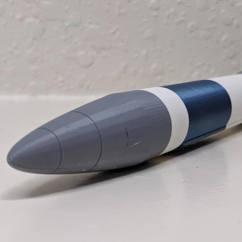 3D-printed, 1:60 Scale Replica, Minuteman 3 Intercontinental Ballistic Missile Model, Collectible Display Piece