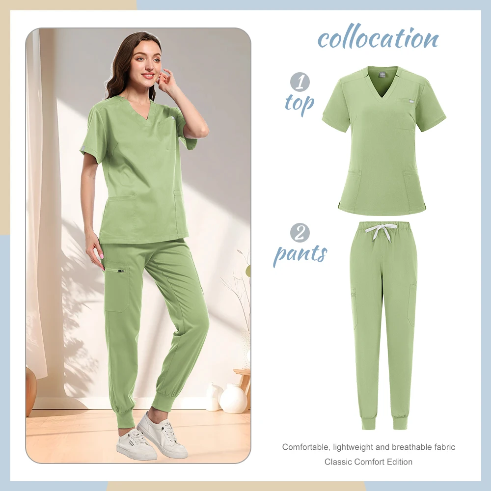 Ropa de trabajo colorida para cirugía médica, traje médico de alta calidad, uniforme de trabajo médico y enfermera, uniformes para salón de belleza y Hospital