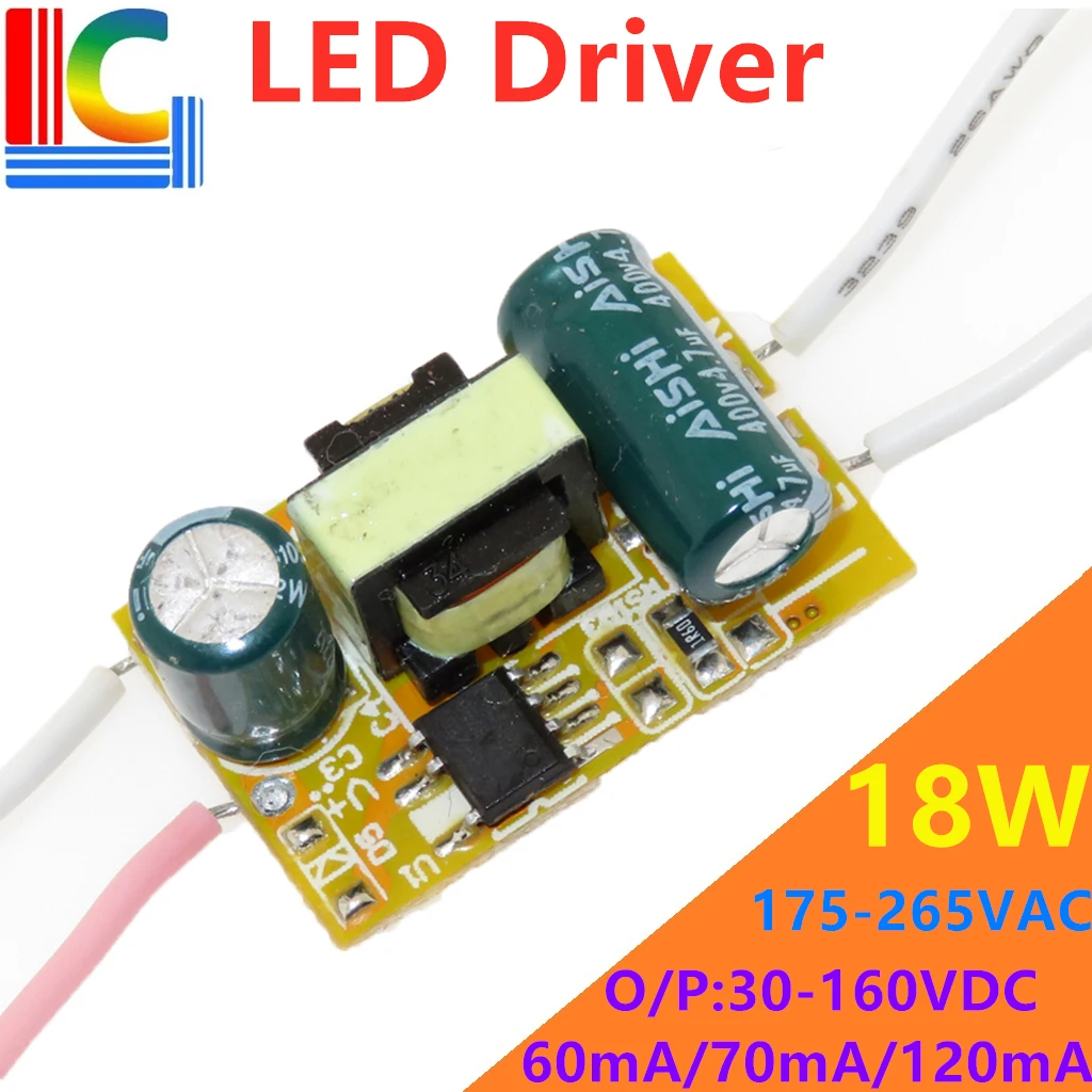 BP2681 9W 12W 15W 18W LED Driver 60mA 70mA 100mA 120mA Power Supply 175-265V transformer for T5 T8 LED Tube DIY LED Bulb Strip