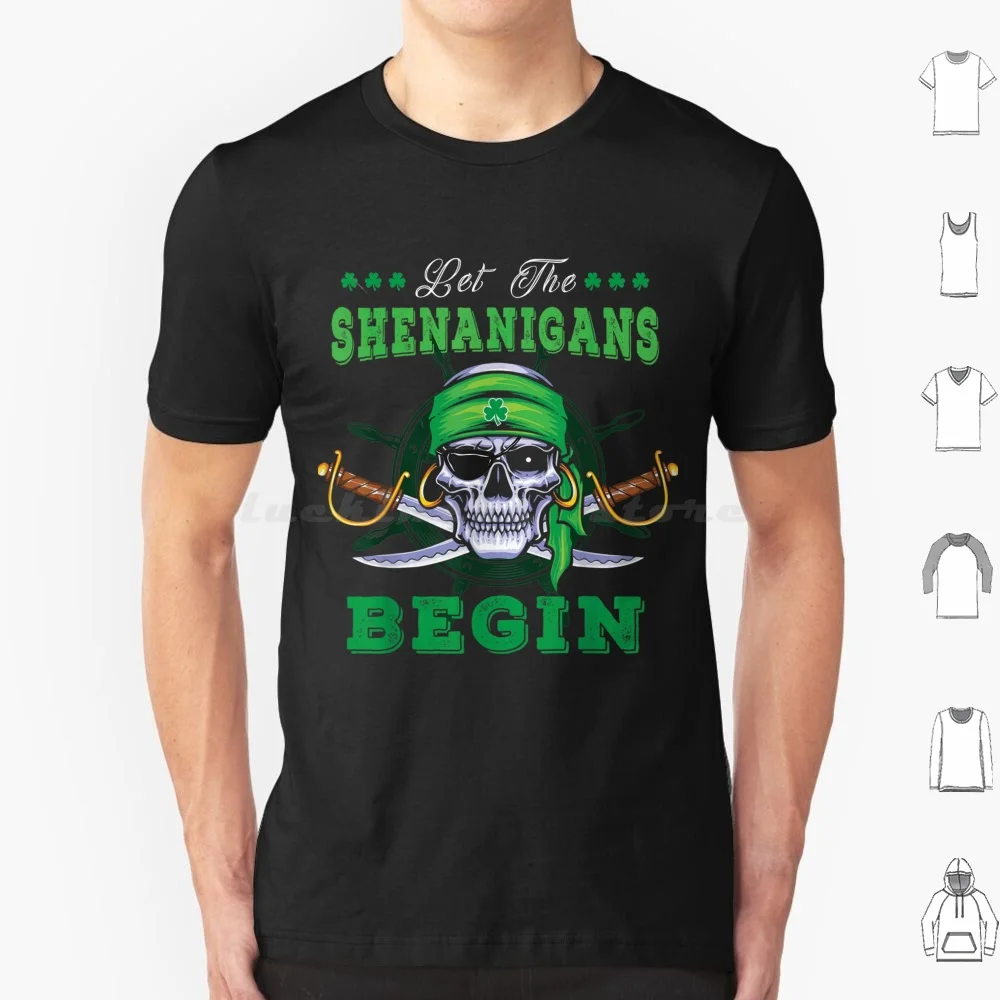 Gasparilla Pirate Let The Shenanigans Begin T Shirt Cotton Men Women DIY Print Funny Pirate Pirate Pirate Costumes Pirate