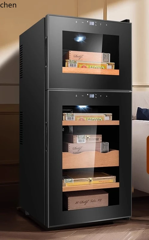 LXC Intelligent Temperature Control Moisturizing Double Temperature Zone Cigar Moisturizing Cabinet Red Wine Cabinet Tea Cabinet